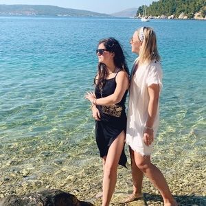 Straight simple black dress